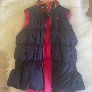 Girls Ralph Lauren puffer vest.